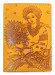 Обложка на паспорт TRL-6387-Y девушка с букетом полевых цветов