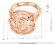 Кольцо ROZI RG-24290B c декором в форме розы