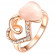 Кольцо ROZI RG-37300B с декором в виде сердец с кристаллами
