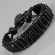 Плетеный мужской браслет Everiot Select LNS-3072 из черного агата