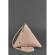 Кожаная сумка-косметичка пирамида, крем-брюле Everiot Bnote BN-BAG-25-crem-brule
