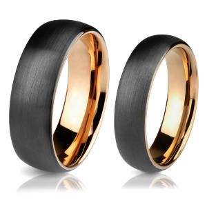 Черное кольцо из карбида вольфрама Lonti RTG-4324