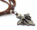 Крест на кожаном шнурке Everiot NLP-DL-2056 в готическом стиле