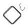 Пирсинг кольцо кликер из титана PiercedFish RHT27 квадратной формы