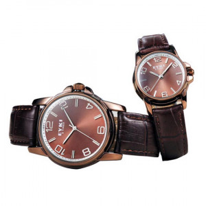 Часы EYKI серии E Times ET0848-BRN на коричневом кожаном ремешке