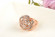 Кольцо ROZI RG-66410B с розой и прозрачными кристаллами