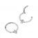 Пирсинг кольцо кликер из титана PiercedFish RHT16 с фианитами Маркиз и опалом