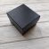 Подарочная коробочка BOX-102 (8х8 см) черная, принт змея, для браслета, часов, украшений