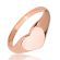 Женское кольцо печатка сердце TATIC RSS-7689 из ювелирной стали с площадкой для гравировки