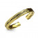 Безразмерное незамкнутое кольцо для пальцев ног/на фалангу TATIC R-A16514-GD под золото с плетением
