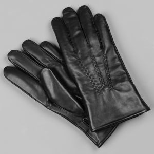 Мужские кожаные перчатки Accent ACNT-293-BK чёрные