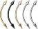 Серьга штанга с шипами PiercedFish CSE02 для брови, бридж пирсинга переносицы, сосков, языка (snake eyes)
