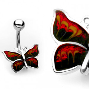 Пирсинг пупка PiercedFish BUT-7/B в форме бабочки