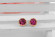 Серьги ROZI RR-14210 гвоздики с цветным камнем