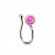 Пирсинг-обманка (клипса) для носа PiercedFish NOCL08-OP22 с искусственным опалом