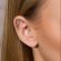 Штанга "Веточка" для пирсинга хряща уха (хеликса) из стали c фианитами PiercedFish JA15381
