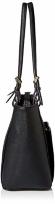 Женская кожаная сумка-тоут Calvin Klein Saffiano CK-EST черная в деловом стиле