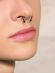 Магнитная пирсинг обманка в септум носа, ухо (серьга клипса, подкова) из стали Everiot SEPF01-MJ со сменными шариками и шипами