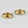 Кольцо Tisten из титан-вольфрама (тистена) R-TS-009 обручальное с золотым ионным покрытием