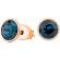 Женские серьги-гвоздики позолоченные с кристаллами Swarovski Fiore Luna SWE298 RG