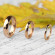 Кольцо из карбида вольфрама Lonti RTG-0019 (RTN-119) цвета розового золота
