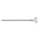Серьга фиштейл из титана под индивидуальный размер (сгибаемый) PiercedFish T23NOF4 для пирсинга носа с фианитом 