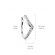 Серьга клипса (обманка) с фианитами для крыла носа PiercedFish NOCL28, фейк-пирсинг