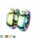 Круглые серьги клипсы из нержавеющей стали TATIC SFE-13521, сережки-кольца (конго)