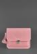 Кожаная сумка бохо Everiot Bnote Лилу розовая BN-BAG-3-pink-peach на ремне через плечо