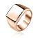 Кольцо-печатка (перстень) 9 мм, 14 мм и 18 мм, TATIC RSS-7684 из стали с площадкой для гравировки надписей, цвет розовое золото