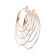 Женские серьги-кольца из стали TATIC SE3865 овальной формы